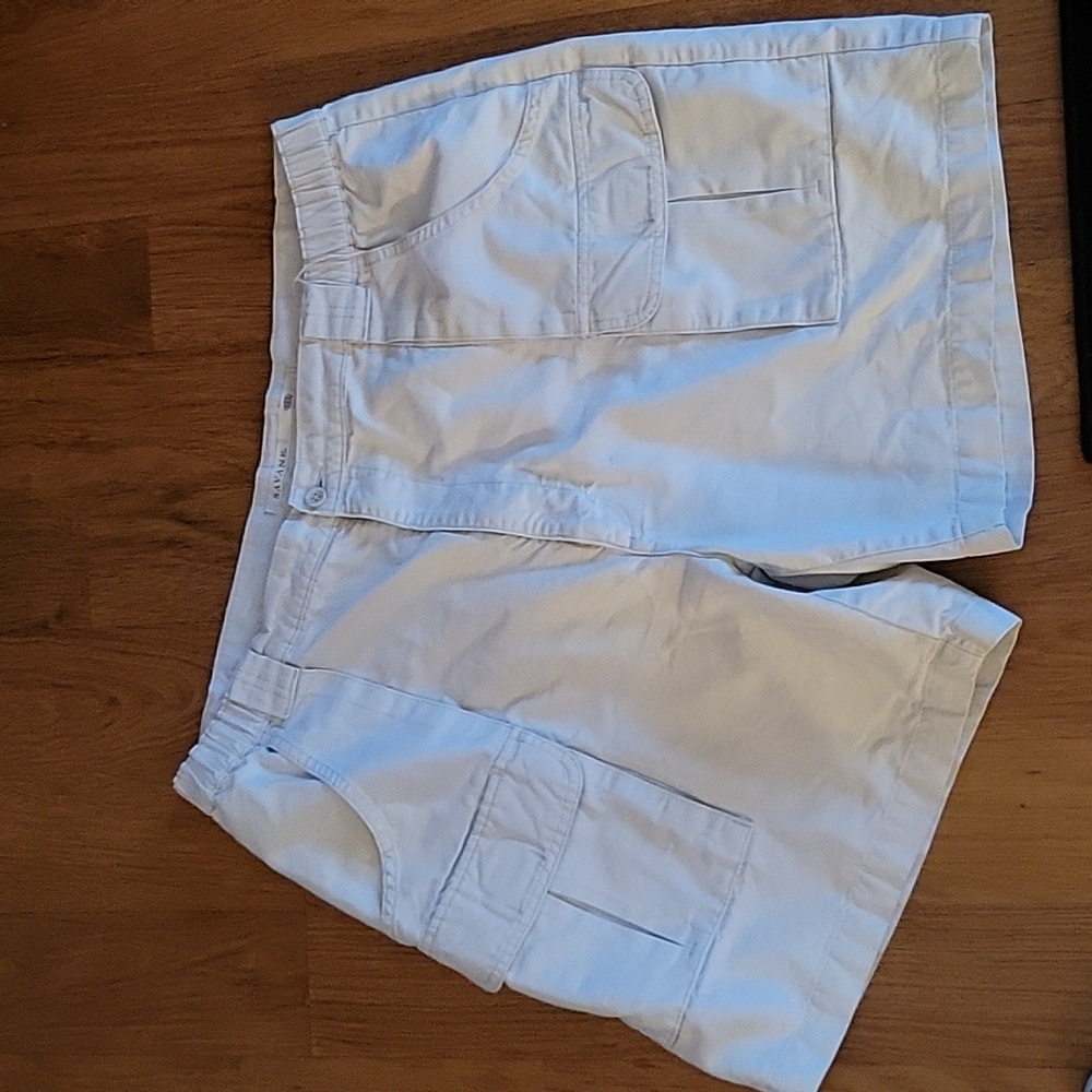 Savane Light Stone cargo shorts 100% cotton 6 pockets flat front size 40…EUC